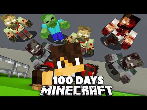 I Spent 100 Days in a Zombie Apocalypse in Minecraft... Here's What Happened