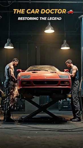 A Ferrari F40 (1992) full restoration from extreme abandoned condition #carrestoration #foryou