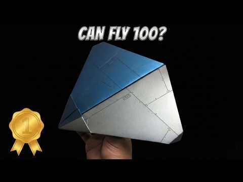 This EASY Paper Airplane Flies 100+ FEET! (How to Fold the ELANUS) 🚀
