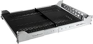 StarTech.com 2U Vented Sliding Server Rack Shelf w/ Cable Management Arm - 27.7 to 31.6in Adjustable Mounting Depth - 50lb - 19” Server Tray Shelf for Equipment Rack - 24in Deep , TAA (UNISLDSHF192)