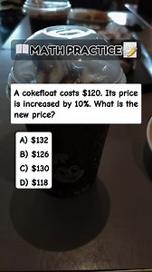 24K views · 601 reactions | Solving Math Practice | Increase Problem #letexam2024 #civilserviceexam #generalknowledge #math #maths #mathematics | 횀횞횒횣횖횊횗.횙횑 ퟸ.ퟶ | Facebook