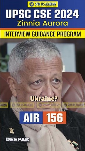 Why did Russia invade Ukraine? UPSC Topper Interview | UPSC Mock Interview | Zinnia Aurora, AIR 156