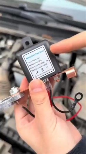 Hate that freezing moment when you step into your car in winter ❄️With our Wireless Remote Control Battery Relay Switch, you can start your engine and warm up your car from inside your home.✨ 🚗 Remote Start & Warm-Up/Cool-Down,Start your car from up to 30m away ✅ Anti-Drain: Keeps battery charged even after 2 weeks of parking. ✅ Anti-Theft: Remote disable engine, thieves stand no chance. ✅ Easy Install: 10 mins DIY, fits cars, RVs, motorcycles & all 12V batteries. ✅ Durable: CE certified, high-