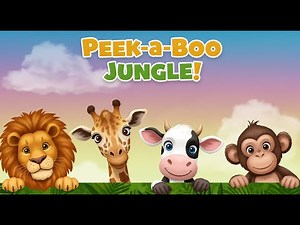 Peek-a-Boo Jungle! 🦒🐵🐍 | Fun Animal Sounds & Learning for Kids 🐊🐘🦜