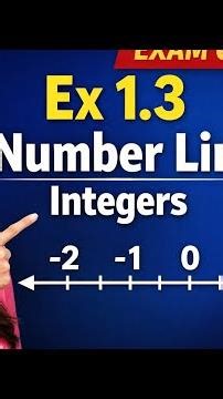 Class 6 Maths | Chapter 1 Ex 1.3 | Number Line | Integers