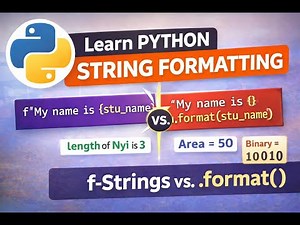 Learn Python String Formatting in One Video (Beginner Friendly)