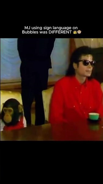 Michael Jackson Using Sign Language on Bubbles Was PURE Aura 👑🐵