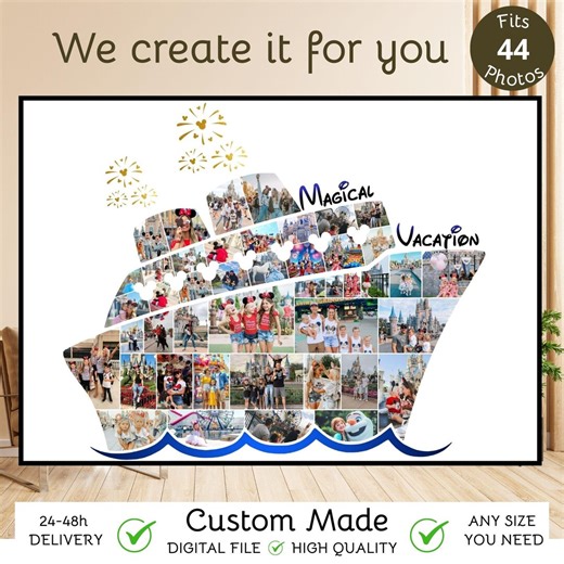 Custom Cruise Ship Photo Collage – Personalized Family Vacation Gift (digital Download)_sku_109 - Etsy