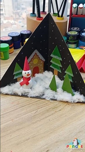 Make a Magical 3D ❄️ Snow Scene in Minutes! | 🎄 DIY Christmas Crafts | ✂️ Easy Paper Crafts
