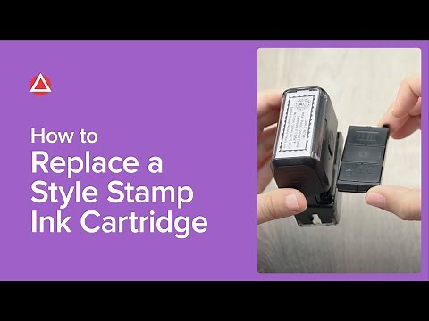 How To Replace A Style Stamp Ink Cartridge