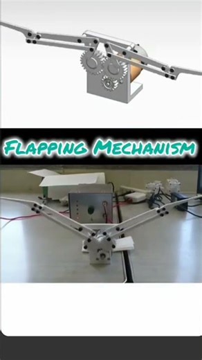 Flapping mechanism principle of flapping #mechanism #mechenical #exploringinnovation #engineering#3d