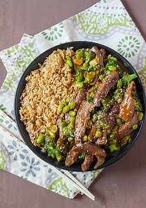Beef and Broccoli Edamame Stir Fry - Zen & Spice