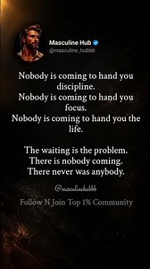 Nobody is coming. Build yourself or stay average. The choice was always urs #masculinity #usa #nofap