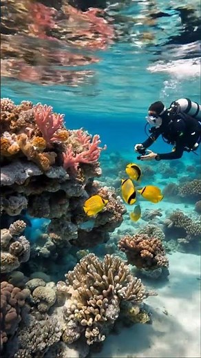 The Most Beautiful Underwater Scene You’ll See Today 😍🌊