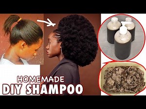 How To Make African Black Soap Shampoo For Good Hair/No Chemicals Added/AFRICAN HAIR GROWTH SECRET