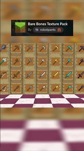 Bare Bones Texture Pack For Minecraft Bedrock