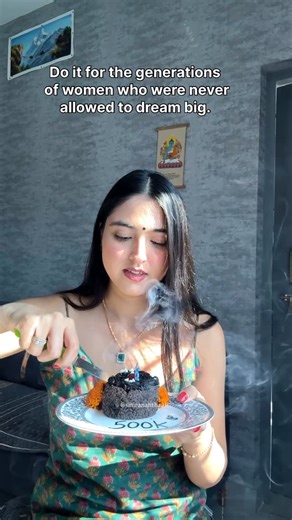 Simran Anthal on Instagram: "Thank you for 500k & Happy diwali 🪔 This Diwali promise kro khud se ki aap aapne dil ki sunoge na ki log kya Kahege.. Share this reel with your parents 🥰 Even if your parents are against you, take stand for yourself. With time and success, everything changes, including our parents mindset. My parents, who used to restrict me from stepping out of the house after evening, are now proud to see me travel the world & encourage others to let their daughters explore and e