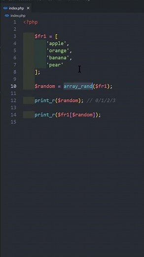 PHP Array Rand | Get Random Data dari Array