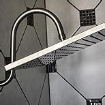 Hibbent Metal Filtered Shower Head, 6'' High Pressure RainShower Head, 20 Stage Shower Filter for Hard Water Softener, Bathroom Rainfall Shower Head to Remove Chlorine and Heavy Metals, Matte Black