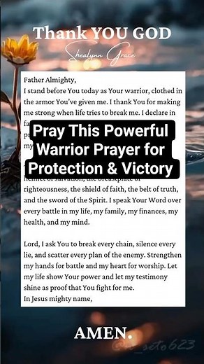 Powerful Warrior Prayer for Protection, Strength & Victory | Spiritual Warfare Prayer