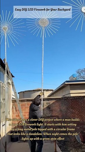 Easy DIY LED Firework for Your Backyard