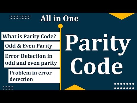 Parity code | Parity check error detection | Parity code error detection | Parity check code