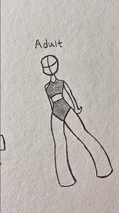 How to draw body stickman Girl Tutorial✨