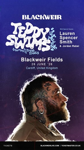 WALES 🏴󠁧󠁢󠁷󠁬󠁳󠁿- we’re coming next summer !! Sharing the stage with Lauren Spencer Smith Jordan Rakei !! See you there !! I LOVE YOU 🧡 | Teddy Swims