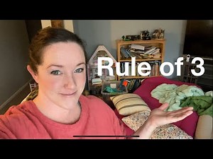 Declutter with me using the Rule of 3 and to start off the New Year with a clean house!
