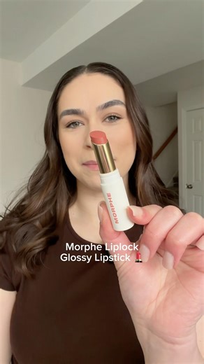 Testing NEW Morphe Liplock Glossy Lipstick in shade Caught Rose #productreview