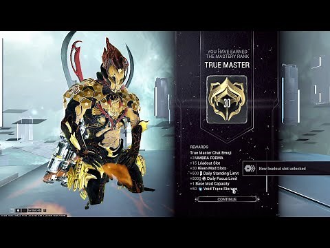 Warframe Mastery Rank 30 Test "The Easy Mode" And Rewards!