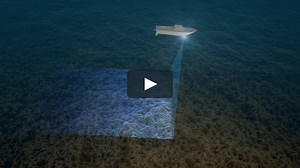 Stylized CGI examples - DRAIN THE BERMUDA TRIANGLE  sonar scanning of sea bed