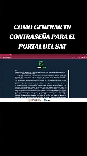 COMO GENERAR LA CONTRASEÑA (2024) PARA EL SAT - SATID