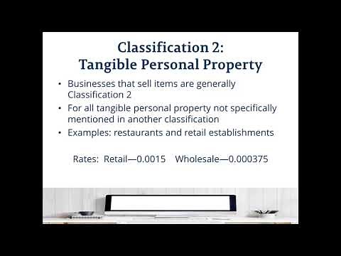 Business Tax Classification 2
