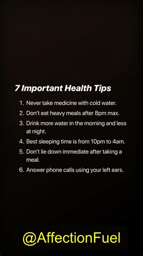 7 Essential Health Rules You Need to Know! 🌿 #HealthFacts