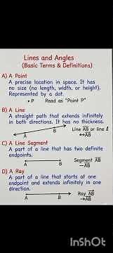 Line and Angle in Math | Easy Explanation for Students