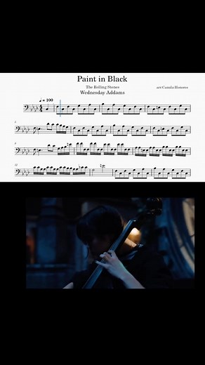 Paint it Black - Merlina: Wednesday Addams Plays Cello
