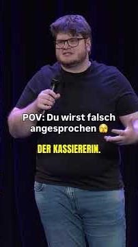POV: Du wirst falsch angesprochen 🫣 #comedy #humor #lustig #standupcomedy #shorts #shortsvideo