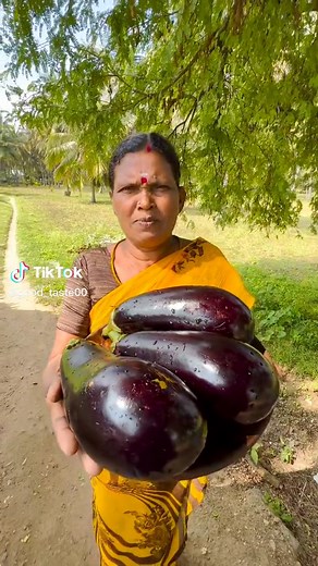 Cooking Traditional Eggplant Dish in Rustic Setting