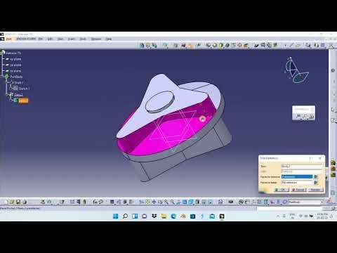 Creation of model by direct method and Boolean method in CATIA V5