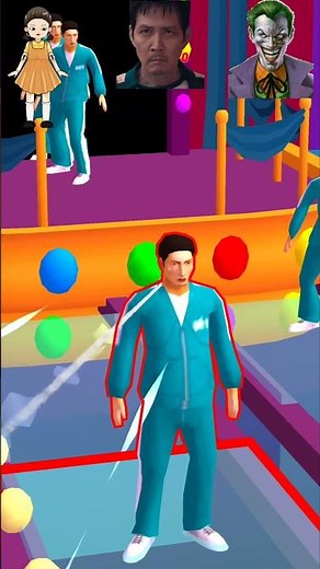 Squid game 😎👀 Rop Challenge level 384 #gameplay #squidgame #shorts #gamtng #gamious #gamif #video