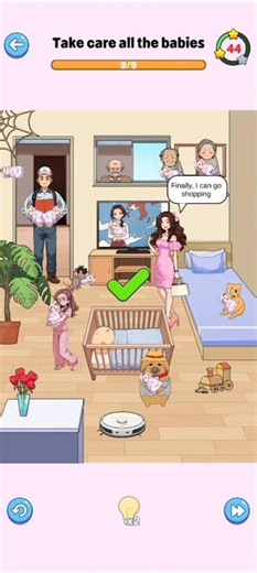 take care all the babies level ( 5 )