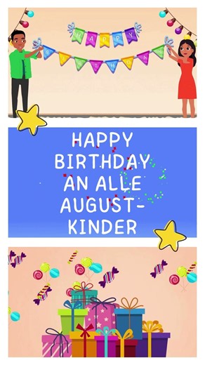 Happy Birthday im August 🌞🎉 heiße Sommer-Birthdays #geburtstagslied #qidzmix #kidsbirthday