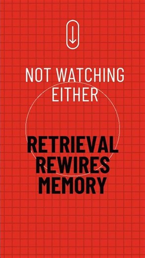 Learning happens at retrieval. Not exposure or just reading it.