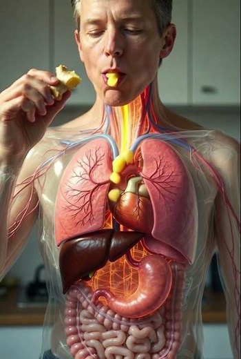 How the Human Body Digests Ginger | Realistic 3D Digestive System