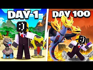 I Spent 100 Days in FUSION Only Minecraft Pixelmon!
