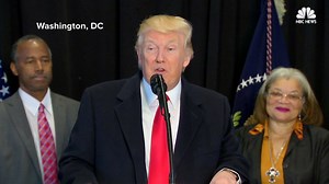 “A very sad reminder of the work that still must be done to root out hate and prejudice and evil.” President Donald J. Trump speaks about the spate of recent anti-Semitic threats while visiting the National Museum of African-American History and Culture. Read more: http://nbcnews.to/2liQD0c | NBC News