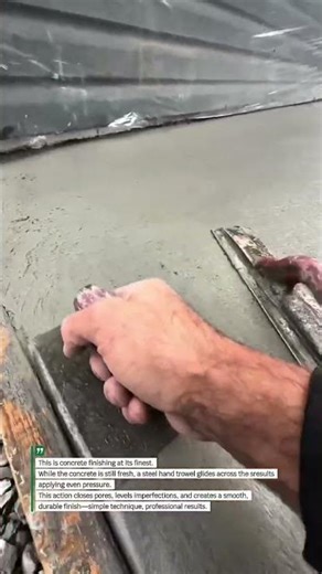 Perfect Concrete Finishing with Hand Trowel Skill #concrete #construction #usa