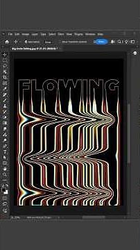 Flowing Liquid Text Effect - Photoshop Tutorial #bigsmileediting