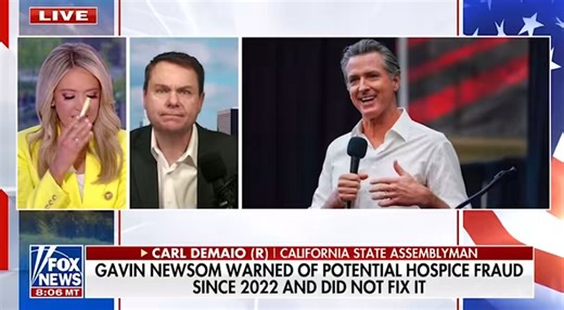 🚨 JUST IN: Gavin Newsom is being called out after California allowed LITERAL BURRITO STANDS to be registered as “HOSPICE”Along with tire stores!Gavin was handed a map of the fraud years ago, but they kept profitingNEWSOM NEEDS TO RESIGN